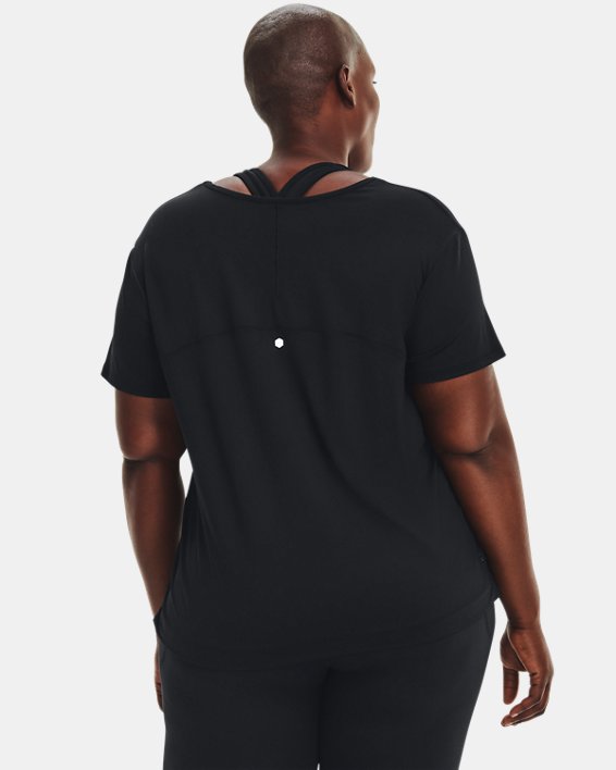 Camiseta de manga corta UA RUSH™ Energy Core para mujer, Black, pdpMainDesktop image number 1